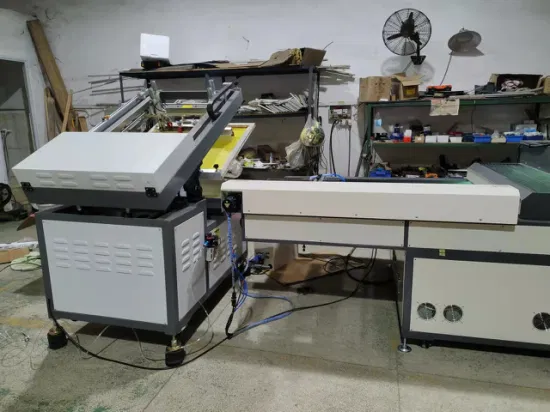 Автоматическая машина для плоской сериграфии с УФ-отверждением для сумок